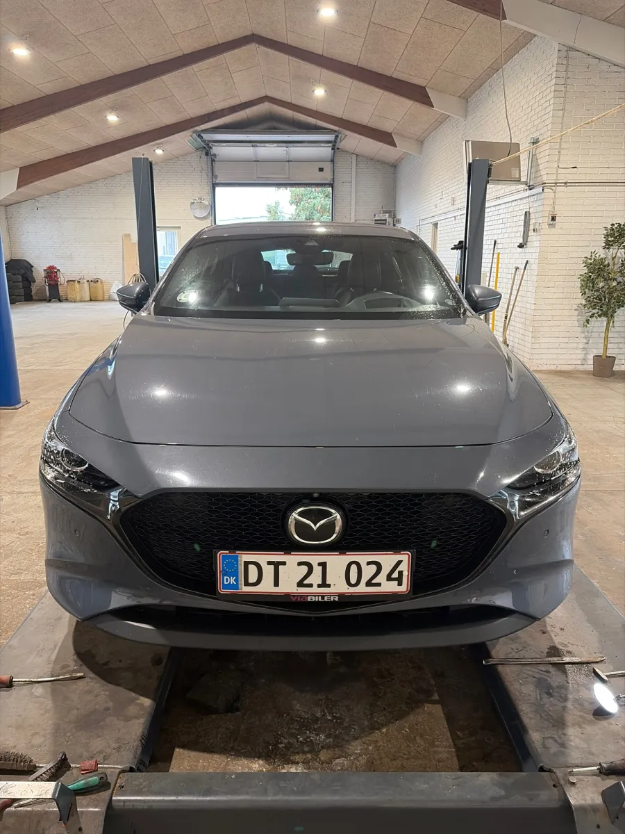 Foto fra et syn på Åbyhøj Bilsyn ApS